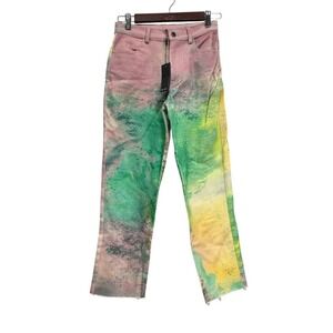 THE KIT. Daniel Vosovic Cropped Alexa Jean Pastel Fog Organic Cotton Twill 4